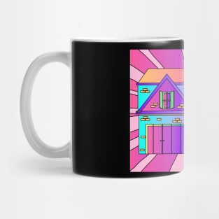 Illustration Dream House Villa Color Effects Mug